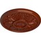 Ekena Millwork Edinburgh Ceiling Medallion (Fits Canopies up to 5 1/4"), Hand-Painted Firebrick, 18"OD x 1 3/4"P CM18EDFIF - alternate 2